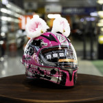 Белые ушки на шлем